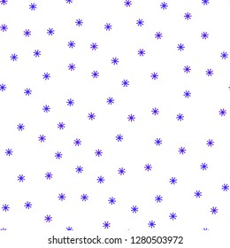 Light Pink, Blue vector seamless texture with colored snowflakes. Colorful snowflakes with gradient on abstract background. Texture for window blinds, curtains.