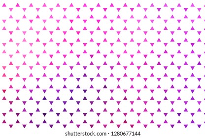 Light Pink, Blue vector seamless backdrop with lines, triangles. Triangles on abstract background with colorful gradient. Trendy design for wallpaper, fabric makers.