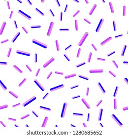 Light Pink, Blue vector seamless, isometric background with straight lines. Glitter abstract illustration with colorful sticks. Template for business cards, websites.