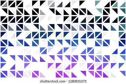Light Pink, Blue vector seamless pattern in polygonal style. Beautiful illustration with triangles in nature style. Pattern for design of fabric, wallpapers.