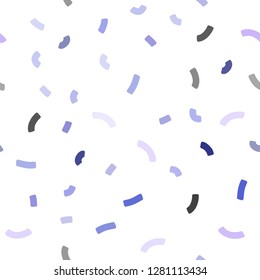 Light Pink, Blue vector seamless template with bubble shapes. Shining crooked illustration in marble style. Textured wave pattern for backgrounds.