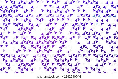 Light Pink, Blue vector seamless texture in triangular style. Illustration with set of colorful triangles. Template for business cards, websites.