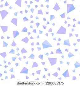Light Pink, Blue vector seamless, isometric layout with lines, triangles. Illustration with set of colorful triangles. Texture for window blinds, curtains.