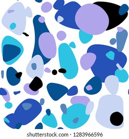 Light Pink, Blue vector seamless cover with spots. Abstract illustration with colored bubbles in nature style. Pattern for design of fabric, wallpapers.