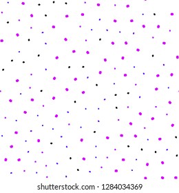 Light Pink, Blue vector seamless template with circles. Modern abstract illustration with colorful water drops. Trendy design for wallpaper, fabric makers.