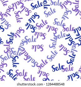 Light Pink, Blue vector seamless pattern with 70, 90 percentage signs. Colorful set of  percentage signs in simple style. Design for business ads, commercials.