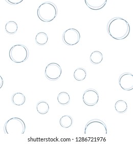 Light Pink, Blue vector seamless background with bubbles. Glitter abstract illustration with blurred drops of rain. Template for business cards, websites.