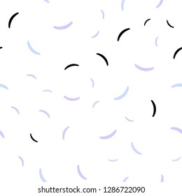 Light Pink, Blue vector seamless layout with curved lines. Colorful geometric sample with gradient lines.  A completely new design for your business.