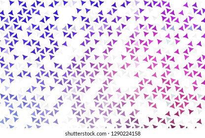 Light Pink, Blue vector seamless pattern in polygonal style. Decorative design in abstract style with triangles. Design for textile, fabric, wallpapers.