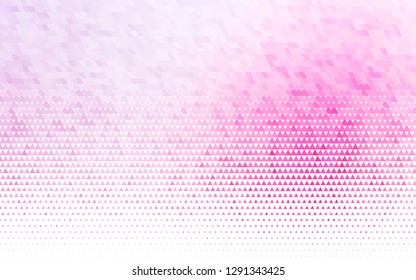 Light Pink, Blue vector seamless cover in polygonal style. Glitter abstract illustration with triangular shapes. Template for business cards, websites.