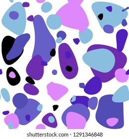 Light Pink, Blue vector seamless template with circles. Abstract illustration with colored bubbles in nature style. Design for wallpaper, fabric makers.