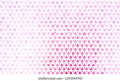 Light Pink, Blue vector seamless pattern in polygonal style. Illustration with set of colorful triangles. Pattern for trendy fabric, wallpapers.