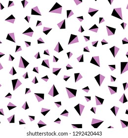 Light Pink, Blue vector seamless, isometric template with crystals, triangles. Abstract gradient illustration with triangles. Template for business cards, websites.