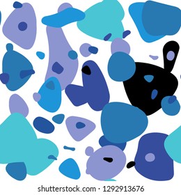 Light Pink, Blue vector seamless background with bubbles. Illustration with set of shining colorful abstract circles. Design for textile, fabric, wallpapers.