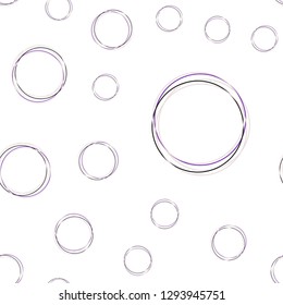 Light Pink, Blue vector seamless pattern with spheres. Blurred decorative design in abstract style with bubbles. Template for business cards, websites.