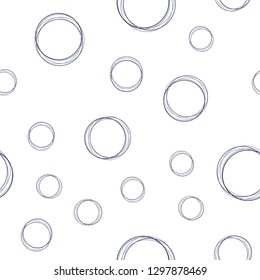 Light Pink, Blue vector seamless background with bubbles. Abstract illustration with colored bubbles in nature style. Design for wallpaper, fabric makers.