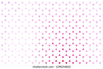 Light Pink, Blue vector seamless cover in polygonal style. Abstract gradient illustration with triangles. Trendy design for wallpaper, fabric makers.