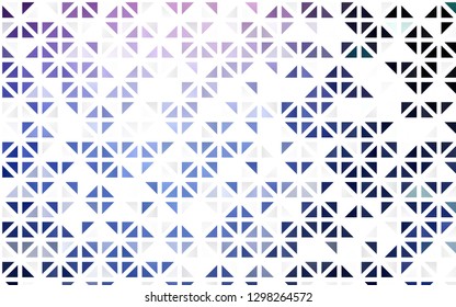 Light Pink, Blue vector seamless background with triangles. Decorative design in abstract style with triangles. Trendy design for wallpaper, fabric makers.