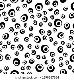 Light Pink, Blue vector seamless background with bubbles. Illustration with set of shining colorful abstract circles. Pattern for trendy fabric, wallpapers.