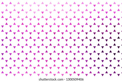 Light Pink, Blue vector seamless layout with lines, triangles. Triangles on abstract background with colorful gradient. Template for business cards, websites.
