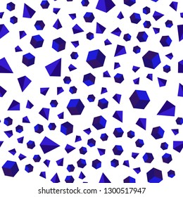 Light Pink, Blue vector seamless, isometric cover with triangles, rectangles. Abstract gradient illustration with triangles, cubes. Texture for window blinds, curtains.