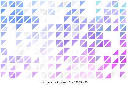 Light Pink, Blue vector seamless backdrop with lines, triangles. Decorative design in abstract style with triangles. Design for textile, fabric, wallpapers.