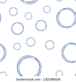 Light Pink, Blue vector seamless background with bubbles. Blurred decorative design in abstract style with bubbles. Design for wallpaper, fabric makers.