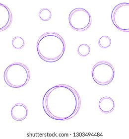 Light Pink, Blue vector seamless cover with spots. Blurred bubbles on abstract background with colorful gradient. Texture for window blinds, curtains.