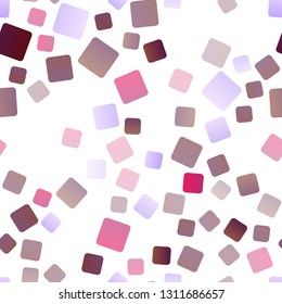 Light Pink, Blue vector seamless backdrop with rectangles, squares. Abstract gradient illustration with rectangles. Modern template for your landing page.