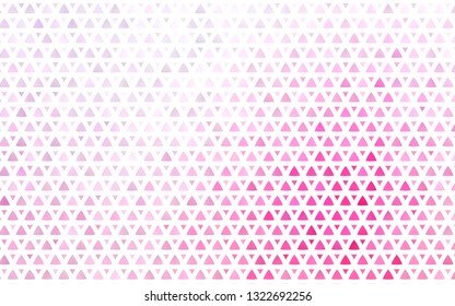 Light Pink, Blue vector seamless cover in polygonal style. Triangles on abstract background with colorful gradient. Pattern for trendy fabric, wallpapers.