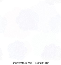 Light Pink, Blue vector seamless abstract design with flowers. Colorful illustration in doodle style with flowers. Texture for window blinds, curtains.