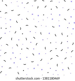 Light Pink, Blue vector seamless background with bubbles, lines. Illustration with set of colorful abstract circles and lines. Template for business cards, websites.