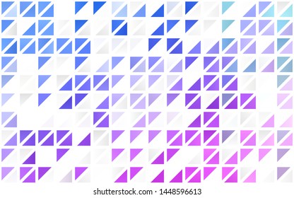 Light Pink, Blue vector seamless layout with lines, triangles. Abstract gradient illustration with triangles. Pattern for trendy fabric, wallpapers.