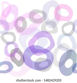 Light Pink, Blue vector seamless backdrop with dots, spots. Modern abstract illustration with colorful water drops. Trendy design for wallpaper, fabric makers.