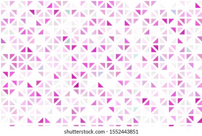 Light Pink, Blue vector seamless template with crystals, triangles. Abstract gradient illustration with triangles. Design for textile, fabric, wallpapers.