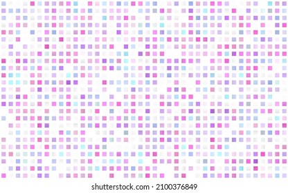 Pinta clara, azul vectorial sin fisuras en estilo cuadrado. Rectángulos sobre fondo abstracto con gradiente colorido. Patrón para el diseño de tela, papel pintado.