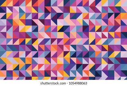 Light Pink, Blue vector shining triangular background. Shining colored illustration in a brand-new style. The best triangular design for your business.