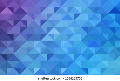 Light Pink, Blue vector shining triangular background. Triangular geometric sample with gradient.  The completely new template can be used for your brand book.