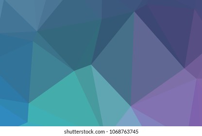 Light Pink, Blue vector shining triangular cover. Triangular geometric sample with gradient.  A completely new design for your business.