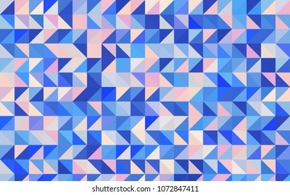 Light Pink, Blue vector shining triangular pattern. Modern geometrical abstract illustration with gradient. The completely new template can be used for your brand book.