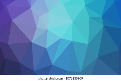 Light Pink, Blue vector shining triangular cover. A sample with polygonal shapes. That new template can be used for your brand book.