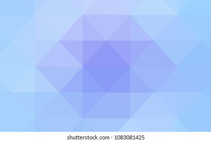 Light Pink, Blue vector shining triangular layout. Creative illustration in halftone style with triangles. Polygonal design for your web site.