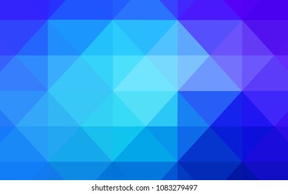Light Pink, Blue vector shining triangular backdrop. A completely new color illustration in a polygonal style. A completely new template for your banner.