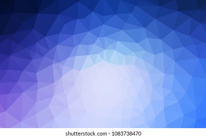 Light Pink, Blue vector shining triangular layout. A completely new color illustration in a polygonal style. A new texture for your web site.