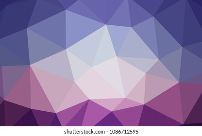 Light Pink, Blue vector shining triangular layout. Triangular geometric sample with gradient.  Triangular pattern for your design.
