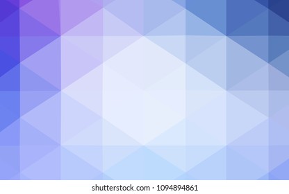 Light Pink, Blue vector shining triangular layout. Glitter abstract illustration with an elegant design. Brand-new design for your business.