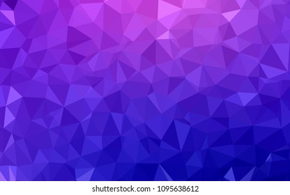 Light Pink, Blue vector shining triangular cover. A completely new color illustration in a polygonal style. Brand new design for your business.