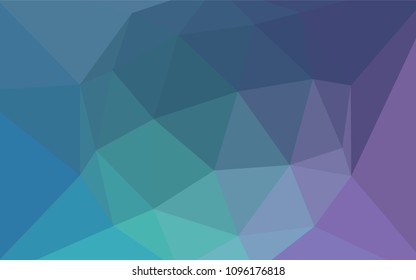 Light Pink, Blue vector shining triangular layout. Shining polygonal illustration, which consist of triangles. Pattern for a brand book's backdrop.