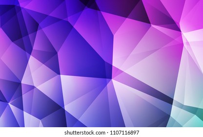 Light Pink, Blue vector shining triangular backdrop. Colorful abstract illustration with triangles. Pattern for a brand book's backdrop.