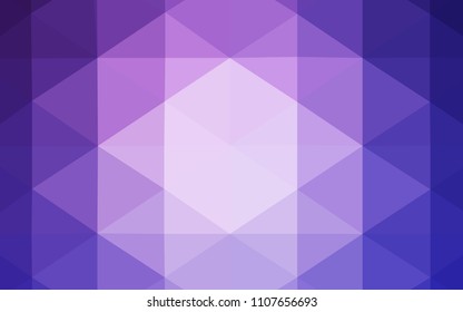 Light Pink, Blue vector shining triangular cover. Glitter abstract illustration with an elegant design. Triangular pattern for your business design.